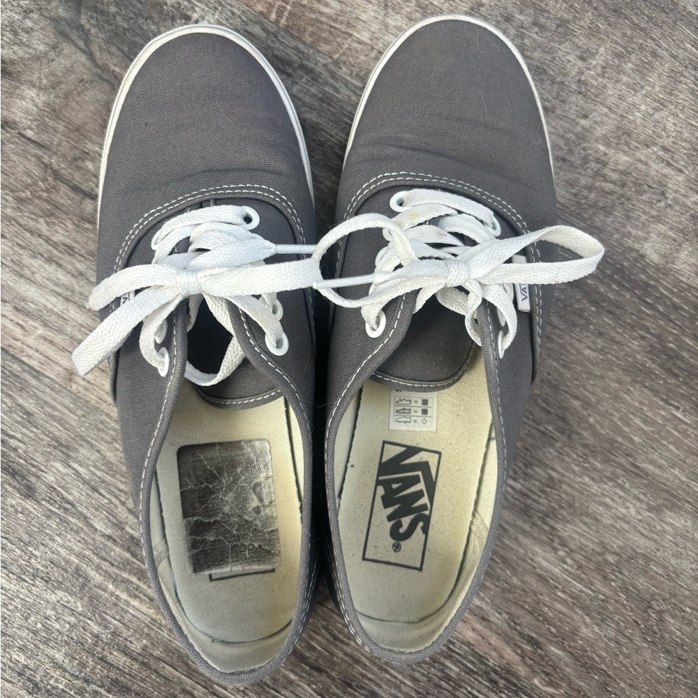 Vans Charcoal Canvas Sneakers